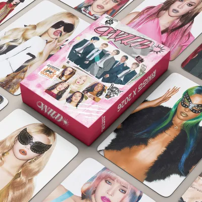 clu 55PCS/Set KATSEYE LOMO Card 3rd EP WILD Postcards Photocard Collection Star Peripheral ulc
