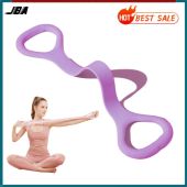 JBA 8 Shape Yoga Elastic Band TPE 47cm Durable Anti Break Back Trainer Shoulder Stretcher Lightweight Resistance Band For Women