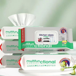 ทิชชูเปียกขจัดคราบมันในครัวแบบยาวและหนาขึ้น ผลการทําความสะอาดที่ดีขึ้น ผ้าเช็ดทําความสะอาดเปียก ผ้าเปียก ดูดซับน้ำได้ยาวนาน สะดวก มุมห้องครัว