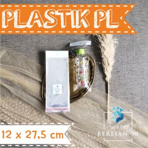 Plastik Display 12x275 Cm isi 100 lembar / Plastik Perlize / Plastik OPP Gantung untuk Kemasan Aksesoris & Snack