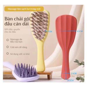 Bàn Chải Massage Da đầu Silicon Làm Sạch Dễ Dùng Tiện Dụng Dùng Hằng Ngày Phù Hợp Cho Mọi Lứa Tuổi Mang Lại Cảm Giác Thư
