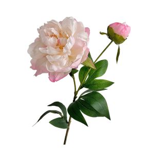 NOBLELYN Silk Cloth Artificial Peony Bouquet Lifelike 2 Head Silk Fake Flower DIY Artificial Flower Photography Prop