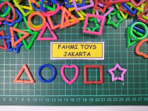 500 gram MAINAN BONGKAR PASANG GEOMETRIS 3 cm mainan miniatur bongkar pasang
