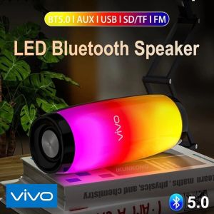 ♥100% sản phẩm gốc + Miễn phí vận chuyển♥Vivo 1202 Loa bluetooth di động đèn Led Loa Ngoài Trời Hỗ Trợ TF âm thanh trên xe hơi Quà Tặng hộp âm thanh không dây