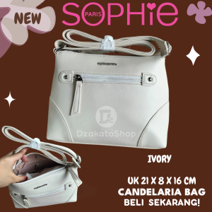 Tas Selempang Wanita Sophie Martin Paris Candelaria Dusty Pink Black Hitam Beige ivory Kecil I Promo Terbaru 2025 Cuci Gudang Katalog Baru I Remaja Kekinian ootd Korean Style Import Simple Elegan Mewah Branded Murah Dzakatoshop viral