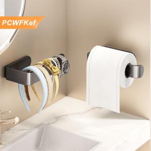 【PCWFKef】 Giá treo khăn tự dính đồ dùng phòng tắm gắn tường giá treo khăn phòng tắm móc treo không cần đục lỗ giá treo giấy vệ sinh