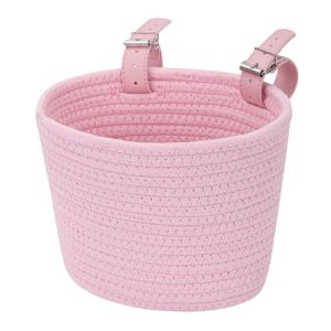 RGFV Large Capacity Bicycle Basket Adjustable Removable Design Handlebar Front Basket Cartoon Solid Color Cycling Basket Outdoor Cycling