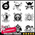 Stiker Vinyl Desain Mango Good Luffy One Piece Untuk Aksesoris Mobil. 