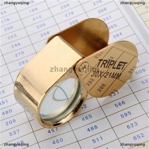 [COD] zhangyuqing 30x 30x21mm Magnifier Jewelers Eye Tool Jewellery Folding Loupe Glass