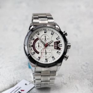 Jam tangan Pria Viral 805M tali rantai analog chrono tanggal aktif sport original
