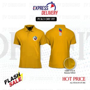 [ DRYFIT ] AMAZING BM-CIRCLE PRINTING DESIGN REGULAR FIT DRYFIT COLLAR SHIRT