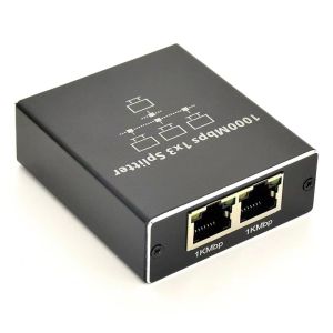 Gigabit Network Splitter Broadband Router Switch RJ45 One Point Two Three Four Network Cable Splitter Extender
