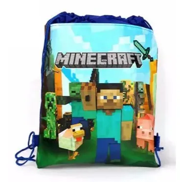 ✨💖 [BUNDLE 8 PCS] A4 Size Children Drawstring Bag 💖 Big Cartoon Party Goodie Bag 💖 Frozen Hello Kitty Mario Roblox Spiderman Avengers LOL Shark Unicorn Dinosaur Christmas Bag 💖 Backpack Light Weight Bag 💖 Party Favors Gifts 💖