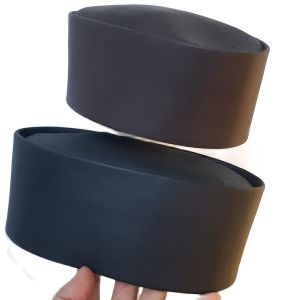 Topi Peci Songkok Hitam Putih Cokelat Merah - Kopiah Kulit Asli Garut