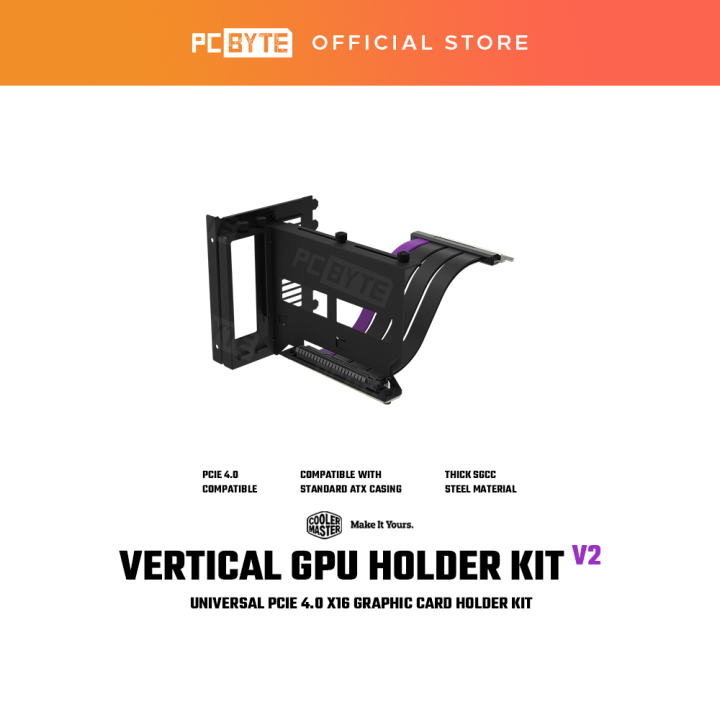 Cooler Master Universal Vertical Graphics Card Holder V2(PCIE 4.0) with