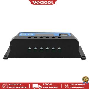 [Upgraded] Solar Panel Charge Controller Timer Setting Intelligent Solar Panel Controller for Home Industrial Commercial Outdoors Work [Vodool Official Tool]