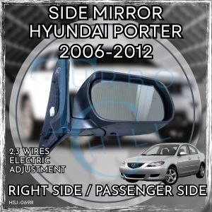 MAZDA RIGHT SIDE MIRROR 2006-2012 assy 33 WIRES ELECTRIC WHITE RH