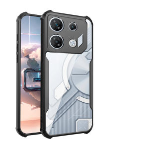 เคสใส่โทรศัพท์สำหรับ Infinix GT 30 Pro เคสอะคริลิคสีดำกันตกป้องกันทุกส่วนของโทรศัพท์ป้องกันทุกส่วนของเครื่องสำหรับ Infinix GT 20 10 Pro เคส X6739 X6871 X6873