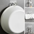 Móc Treo Thau Chậu Dán Tường Chất Liệu Inox Tiện Lợi Akii Home MT09. 