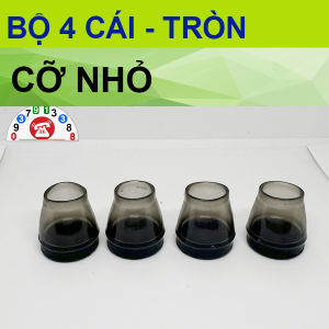 Combo 4 Đệm Chân Bàn Ghế Silicon Ngăn Ngừa Trầy Xước
