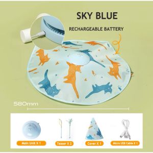 【ePetz】Electric-Cat-Toy-Automatic-Cat-Teaser-Cat-Toys-Pet-Toys-Mainan-Kucing-Elektrik-Cat-Turntable-Automatic-Rotating