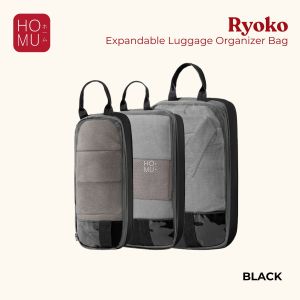 HOMU Ryoko Set 3 in 1 Expandable Luggage Travel Bag Organizer Tas Koper Rapi Tebal