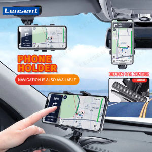 Lensent Car Phone Holder Dashboard Hidden Parking Sign Free Rotation Multifunctional Holder Navigation Holder Desktop Holder Learning Holder Horizontal Screen Vertical Screen Upgrade