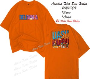 Kaos Dtf Kaos Uasu Kabeh VIiral Crew Neck Kaos Murah Kaos Pria Dan Wanita Kaos Putih Hitam Jumbo Murah Nampol Promo Deliwafa Kaos Gilga Sahid