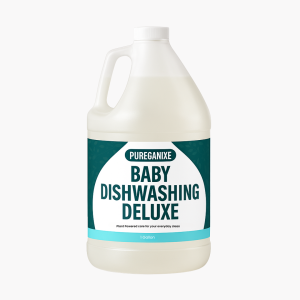 Pureganixe Unscented Baby Dishwashing Liquid 1 Gallon – Gentle and Food-Grade Formula