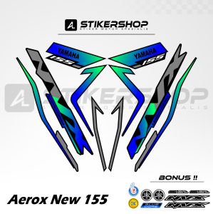 STIKER STRIPING AEROX CONNECTED - NEW GRAFIS VARIASI 031