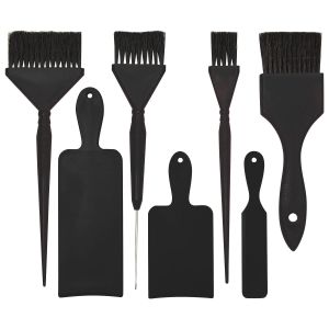 Perming and dyeing hair styling tools 7 Set of Highlighting Boards Hair Coloring Brush Salon Dyeing and Hair Care Brush Salon Hair Treatment Brush
