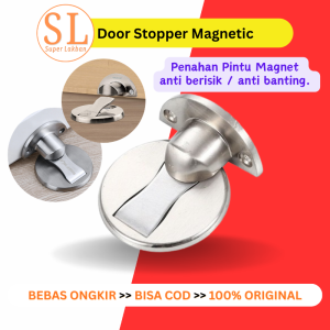 Magnet Penahan Pintu Rumah / Pengganjal Pintu Anti Banting Berisik Door Stopper Magnetic Stainless Steel