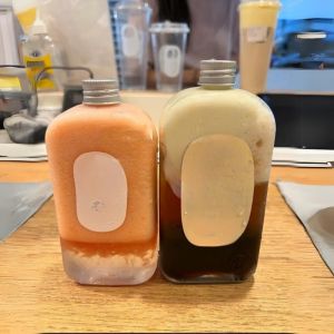 400ML PET Bottle Aluminum Cap For Milk Tea Juice Fruit Tea Drink Packaging