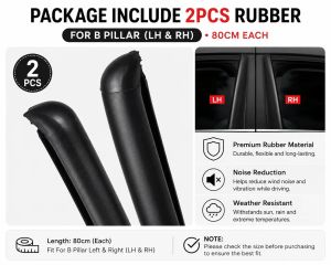 Door Pillar Rubber Sealing Strip/ Door Protector Rubber Seal/ Getah Pintu Kereta