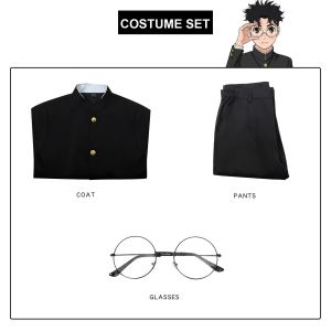 Takakura Ken Cosplay Costume Anime DAN DA DAN Outfit Full Set Uniform with glasses Halloween School Uniform For Men