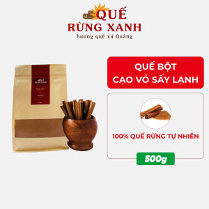 [FREESHIP MAX] Quế bột cạo vỏ sấy lạnh 100% nguyên chất túi 500g Quế Rừng Xanh giúp lưu thông máu giảm mỡ máu ổn định đường huyết giảm mụn - Quế Rừng Xanh