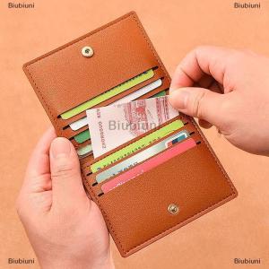 [COD] Biubiuni 1Pc Card Bag And Compact Bank ID Card Case Drivers License Wallet Simple And Anti Demagnetization Card Holder