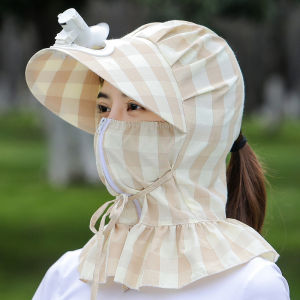 หมวกกันแดดมีพัดลมมัลติฟังก์ชั่น