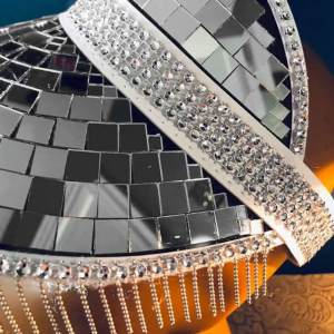 Adult Bucket Hat Decorative Fisherman Hat for Sun for Protection Mirror Hat Solid Color Disco Party Hat All Seasons Suns