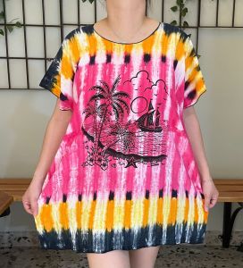 MUAT 60-75KG!!!! BAJU BALI JUMBO PRINTING RAYON PREMIUM FIT TO XXL NA REAL PICT