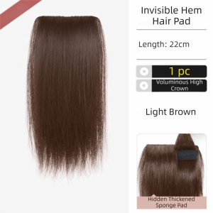 PHANT Clip-in Synthetic Hair Extensions Root Lifter Fluffy Top Pad Hairpiece with Sponge Hair Styling Tool Thickening Sides Volume Hair Pad Wig for Women Wear