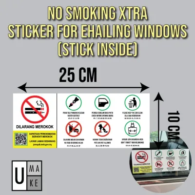 E-hailing Car Sticker E-hailing Sticker Windscreen E-hailing Sticker (JPJ Certified Size)