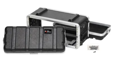 ABS-4US ABS 4U Short Flight Case Equipment Case For Wireless Mic and Accessories