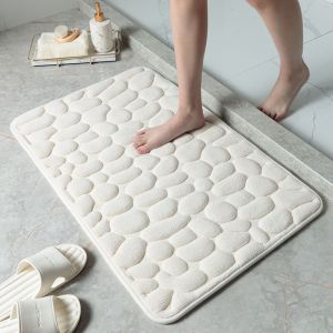 JAYQQ Có thể giặt Bồn tắm Thảm Không-trượt Chùi Chân Đá sỏi Nổi Sàn Thảm Tắm Mat
