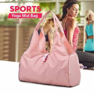 ESH63 Underarm Bag Yoga Mat Bag Korean Style Luggage Bag Sports Shoulder Bag Fashionable Solid Color Gym Fitness Bag Swimming