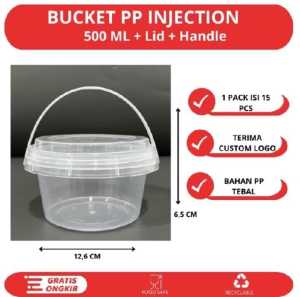J.ONE/Ember Bucket Thinwall Handel 500ml 750ml 1000ml/ isi per 1pc