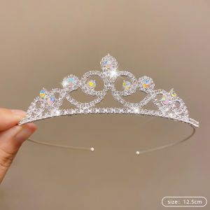 [fenggongshuode] Bride Crown Golden Wedding Hair Accessories Rhinestone Bride Wedding Tiaras And Crowns Headpiece Hair Ornament
