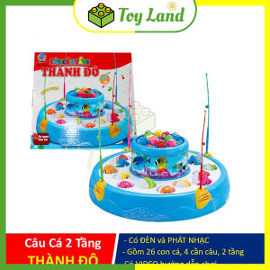 [2 Tầng] Bộ Đồ Chơi Câu Cá 2 Tầng Thành Đô Có Đèn Và Nhạc Size Lớn Trò Chơi Câu Cá Có Nam Châm Đồ Chơi Trẻ Em Cho Bé