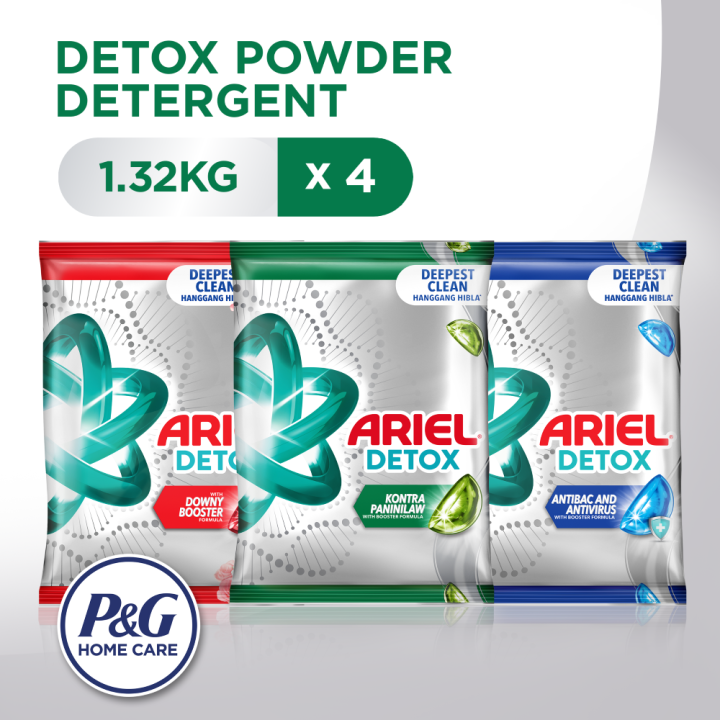 [Bundle of 4] Ariel Powder Detergent Detox Power Booster Downy Booster