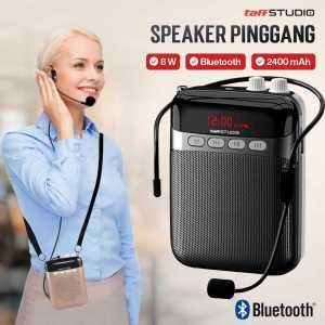BARU TaffSTUDIO S26 Speaker Pinggang guru mic tour guide Microphone Bluetooth LED Amplifier Wired